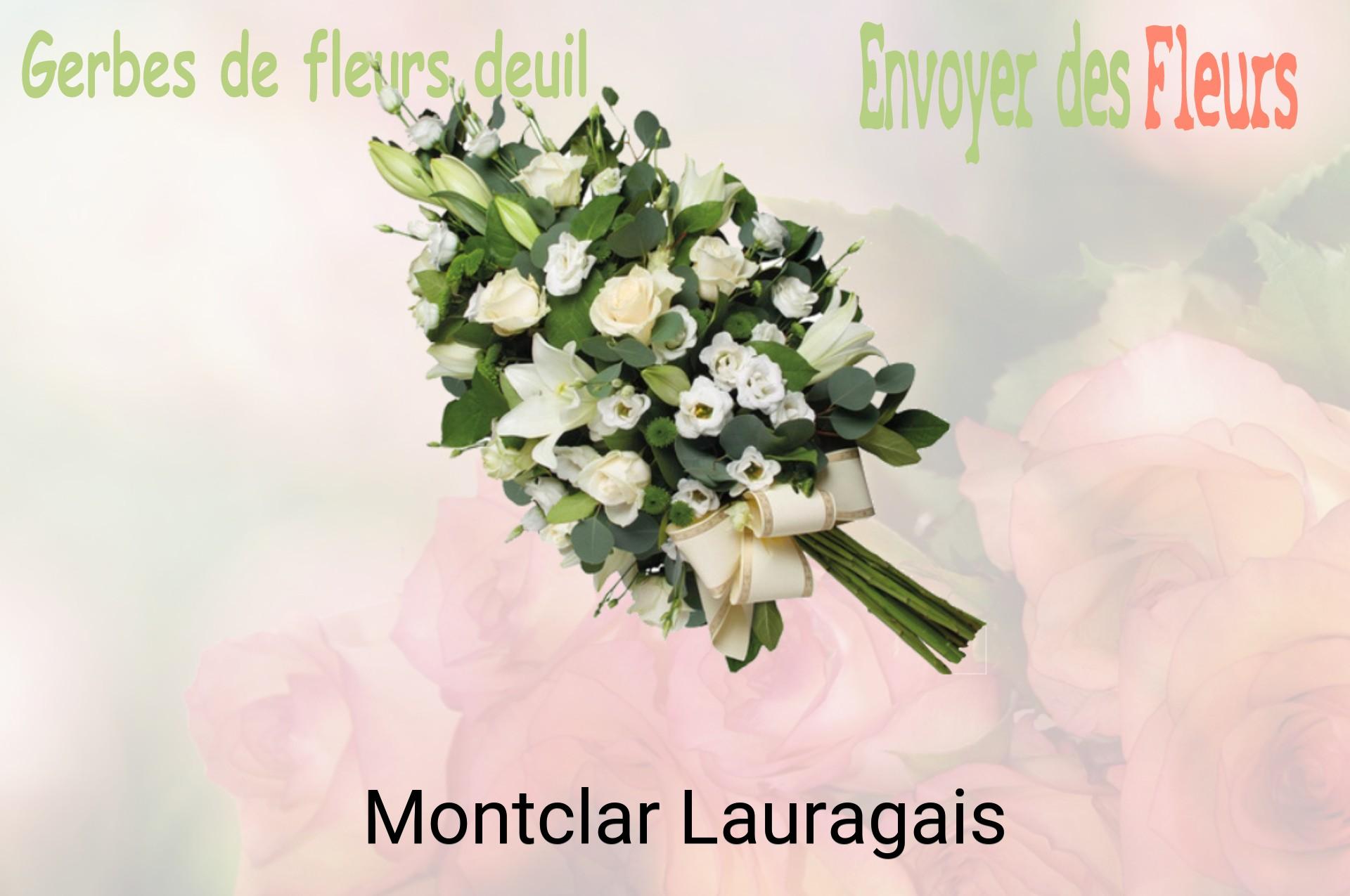 Gerbe de fleurs de deuil livrée à Montclar-Lauragais